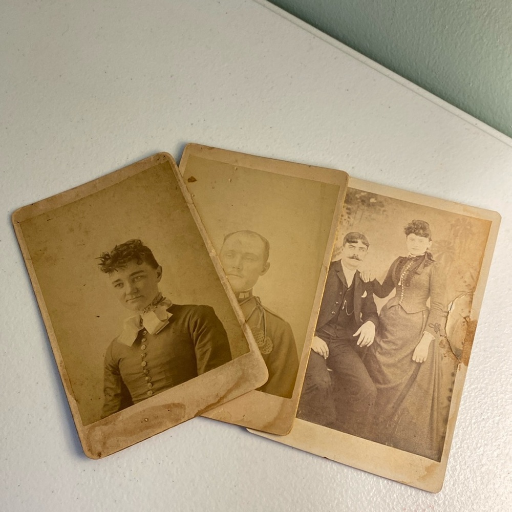 Antique Cabinet Card Portraits Lot